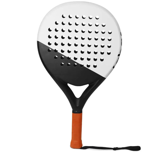 LAPAT Padel Racket with Cover Bag - Carbon Surface with EVA Memory Foam- Paddle Tennis Racquets Lightweight (White) POP Tennis